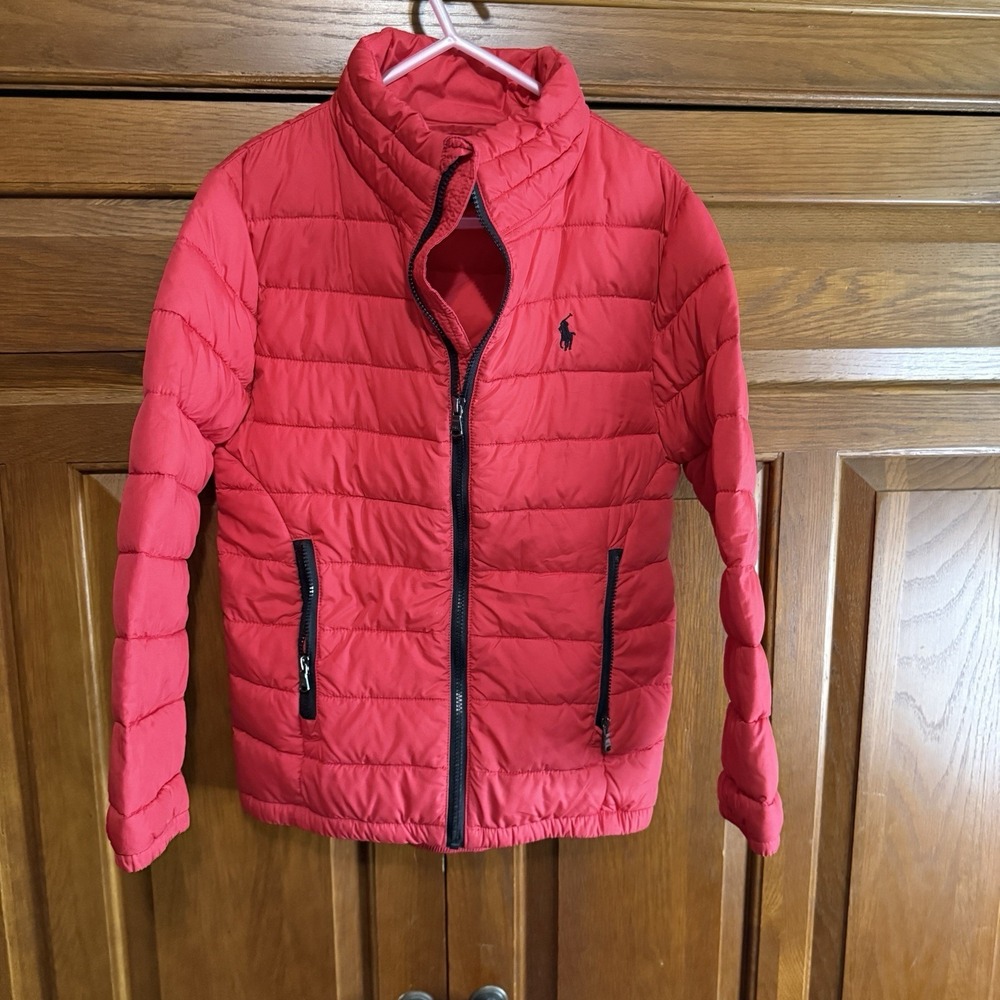 Polo Ralph Lauren Kids Red Puffer Coat Size 6